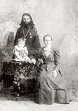 Священник Алексей Степанович Успенский, супруга Руфицкая Екатерина Михайловна и дочь Вера